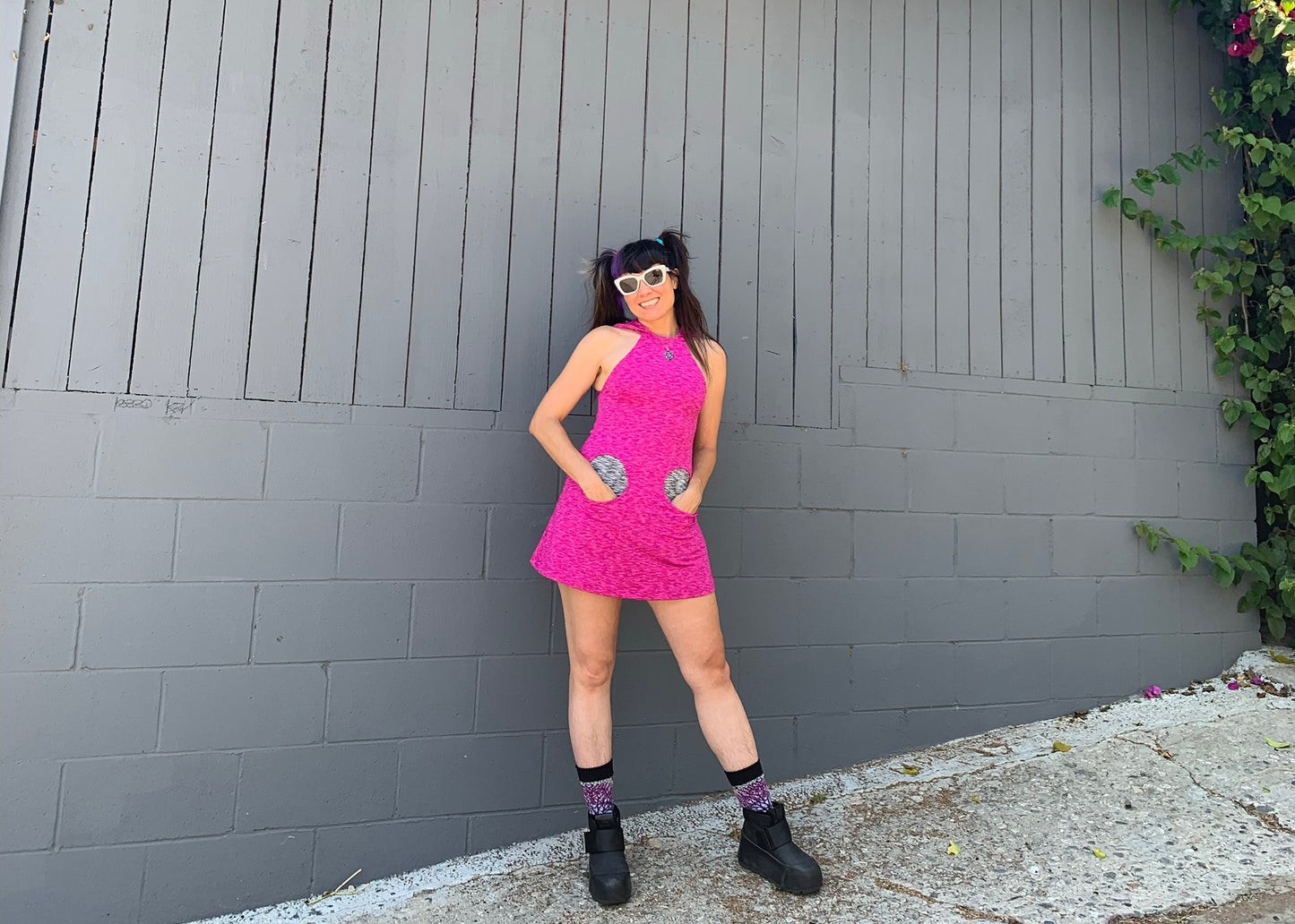 Spaceracer Dress in Electrostatic