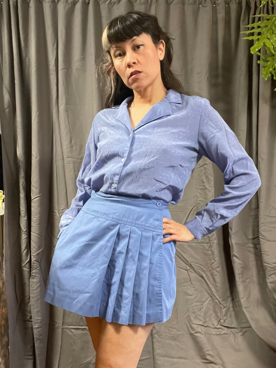 Jones New York Vintage '90s Periwinkle Blouse