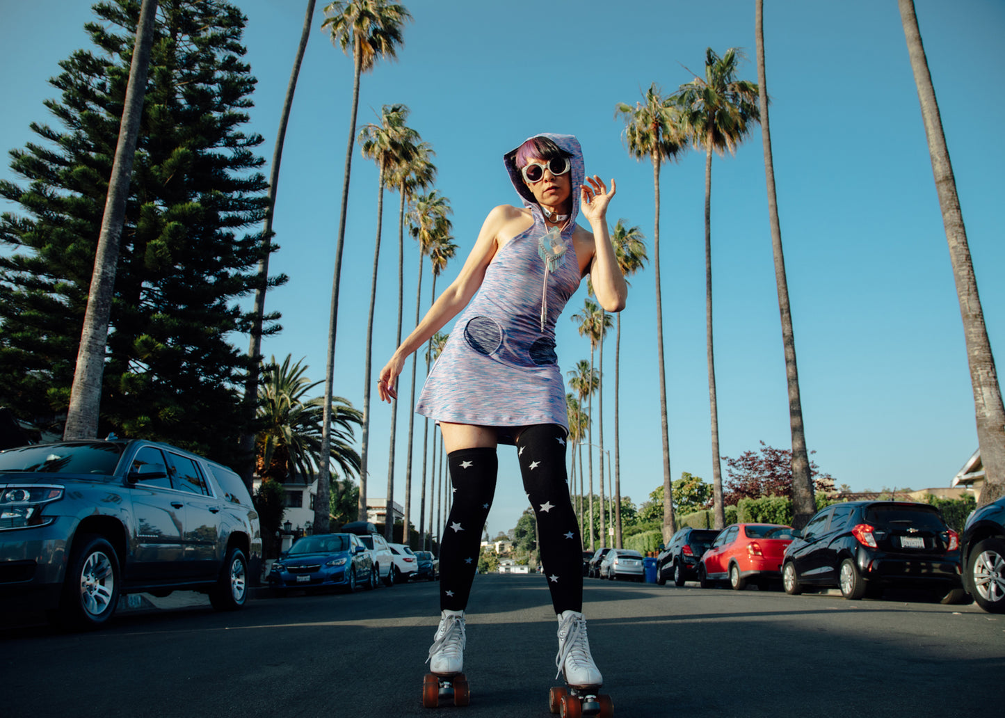 Spaceracer Dress in Asterisk