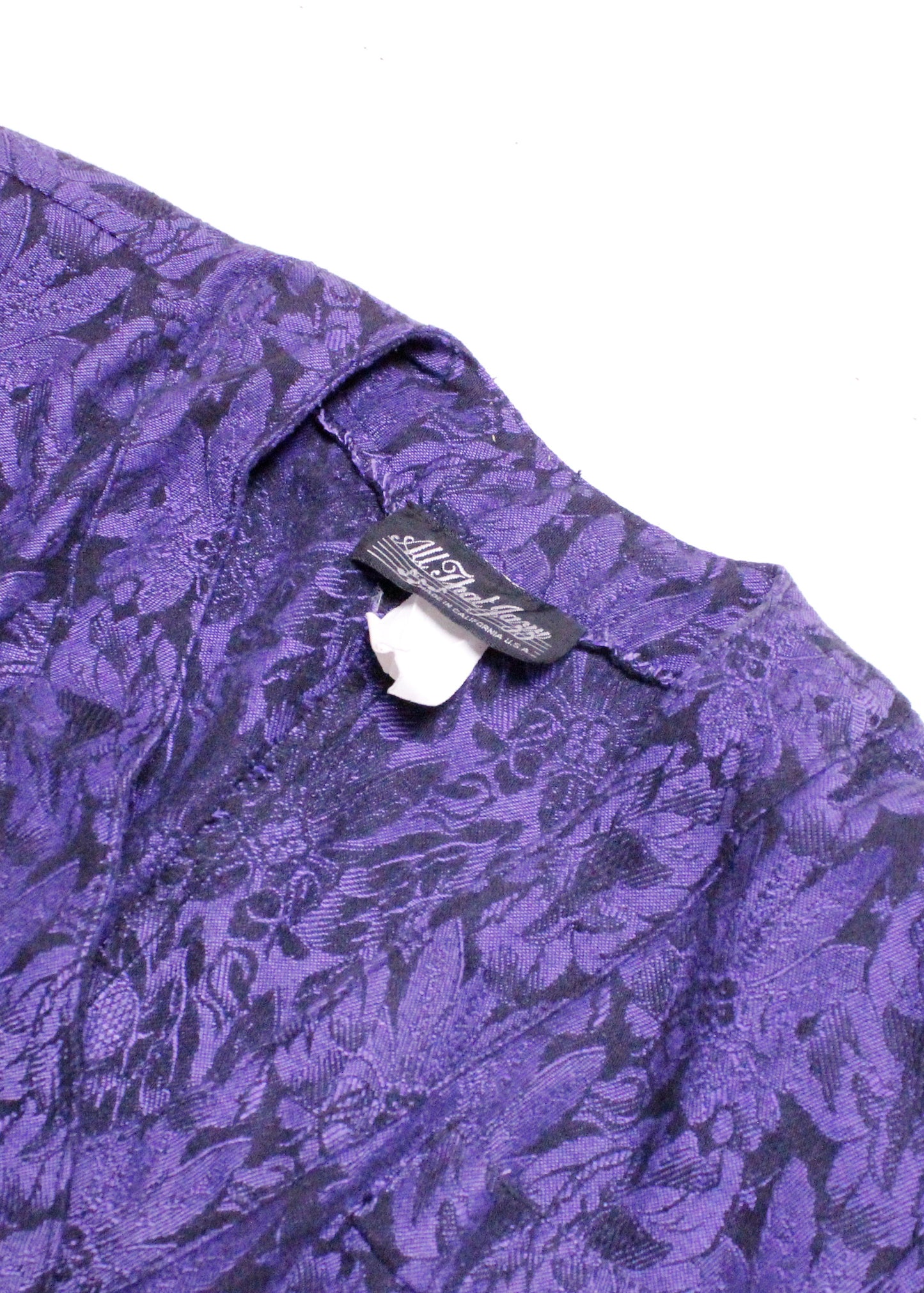 All That Jazz Eighties/Nineties Purple Jacquard Jacket
