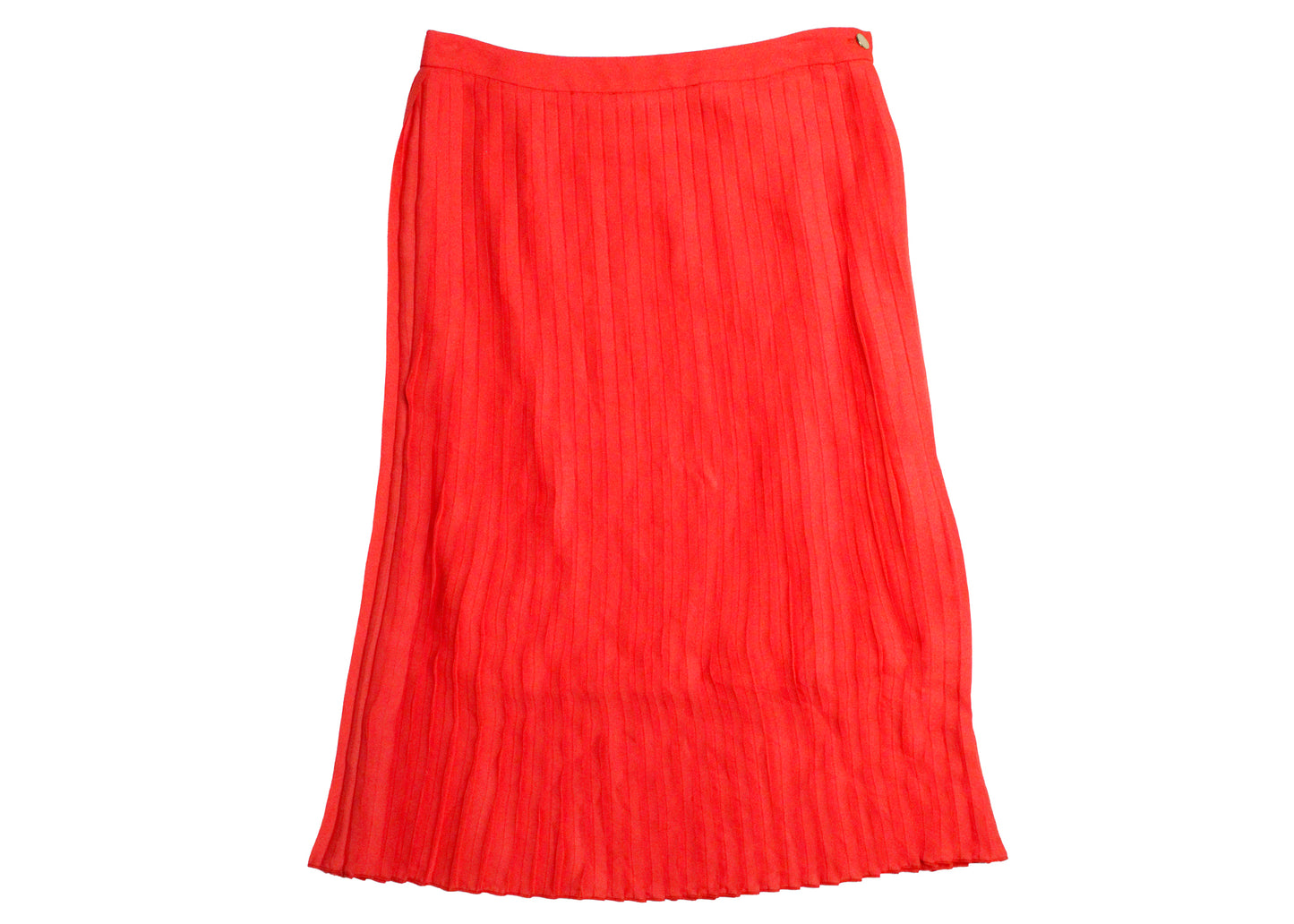 NAFNAF Long Red Pleated Skirt, Size 38
