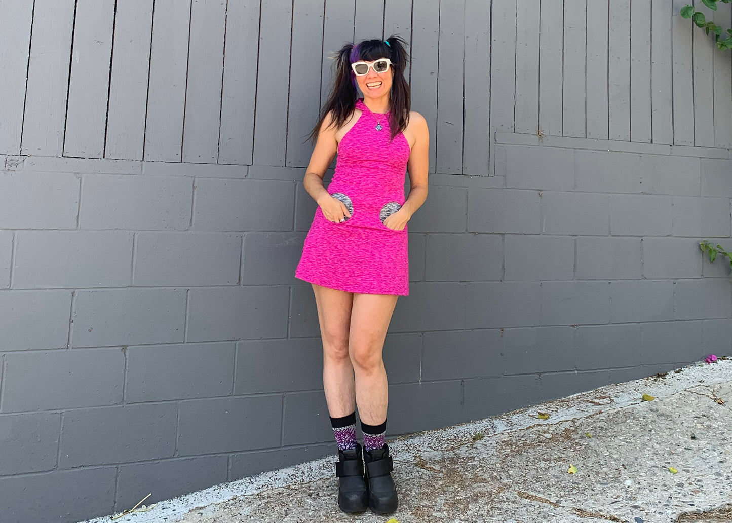 Spaceracer Dress in Electrostatic