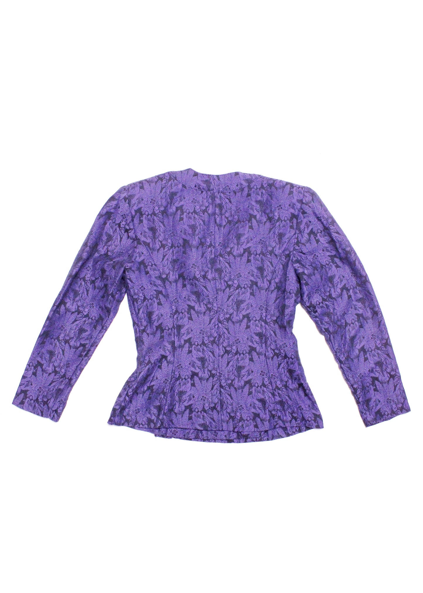 All That Jazz Eighties/Nineties Purple Jacquard Jacket