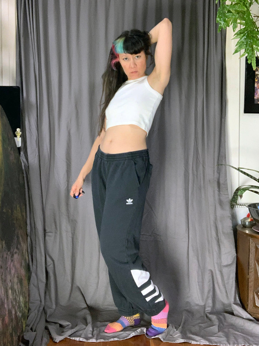 Adidas Track Pants with Appliqué Logo