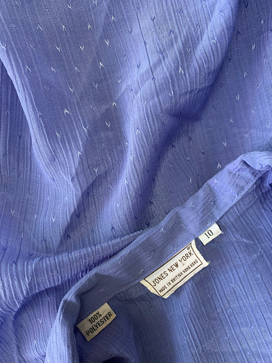 Jones New York Vintage '90s Periwinkle Blouse