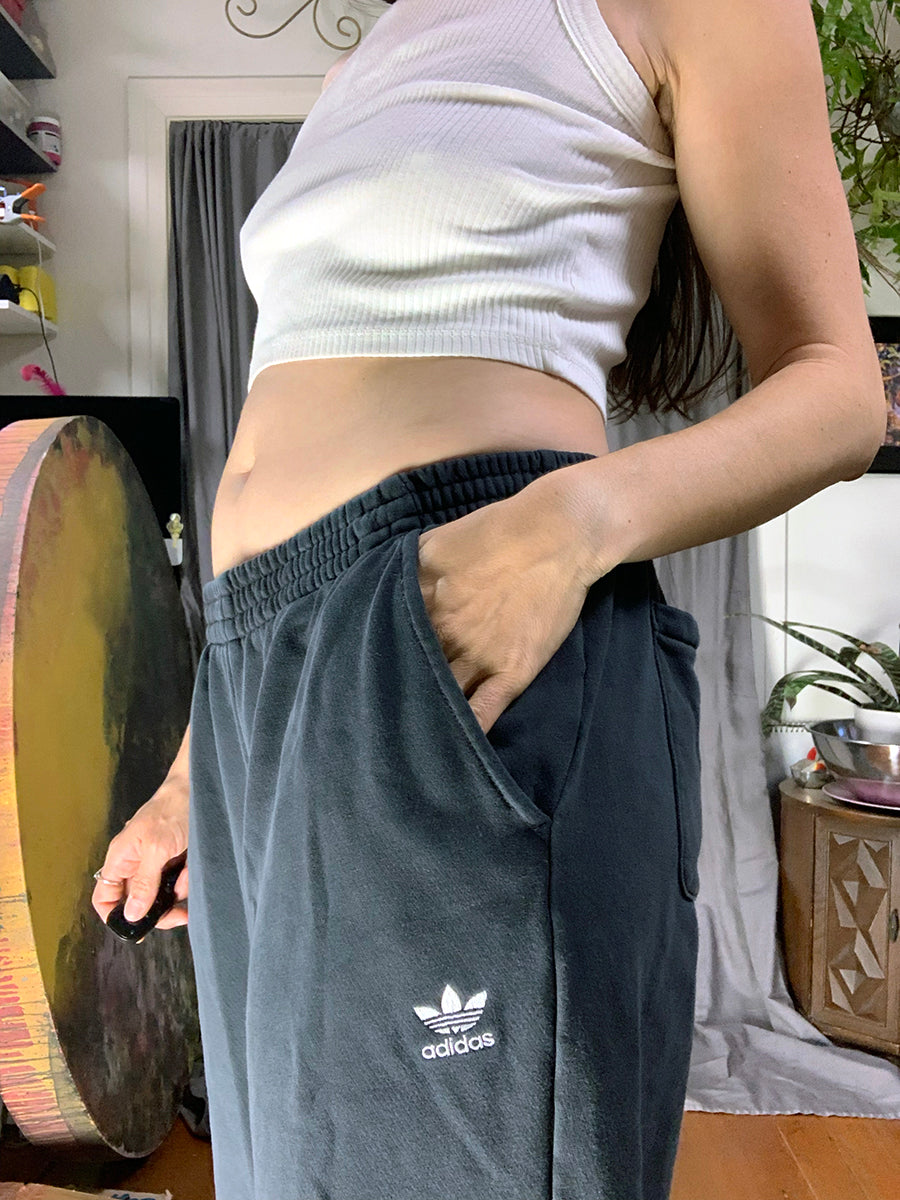 Adidas Track Pants with Appliqué Logo