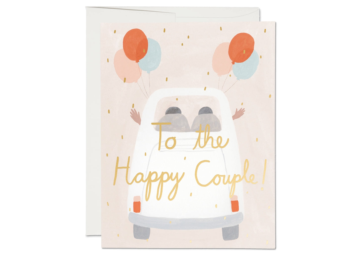 Away They Go Wedding Card