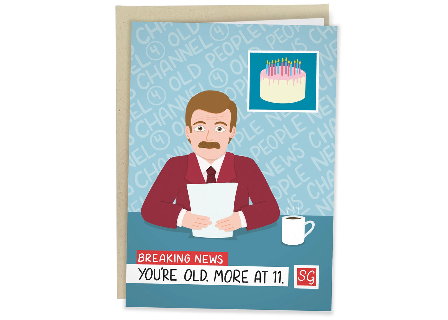Breaking News Birthday Card