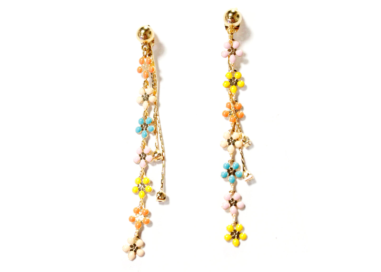 Burnett Floral Layered Earrings in Multi