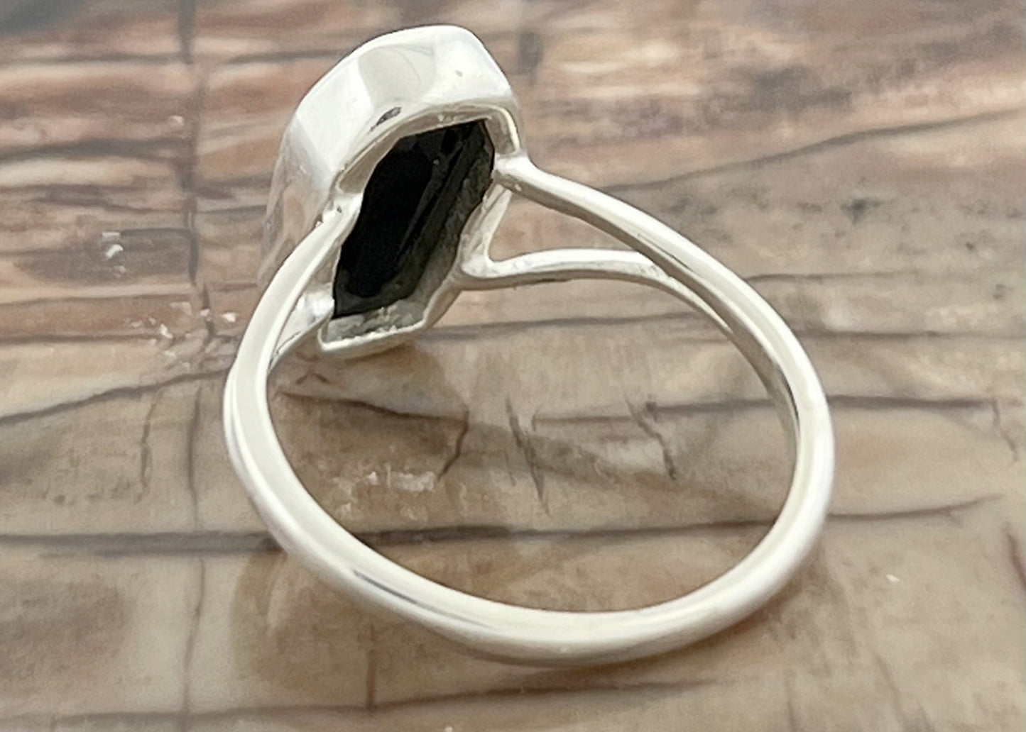 Coffin Ring in Black Onyx