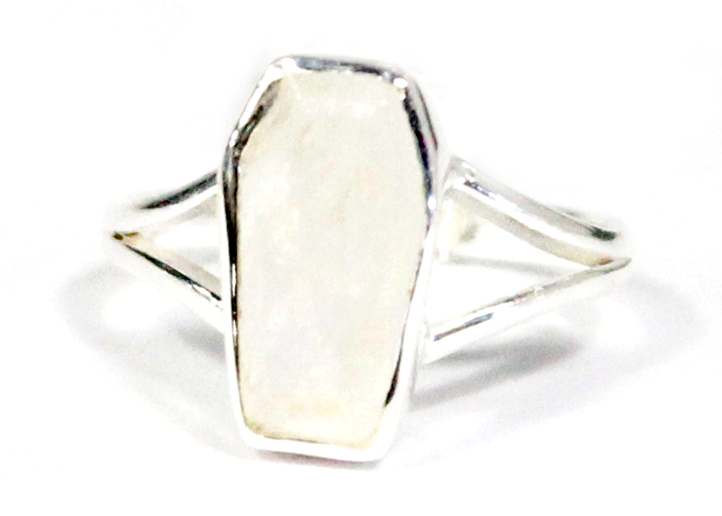 Coffin Ring in Moonstone