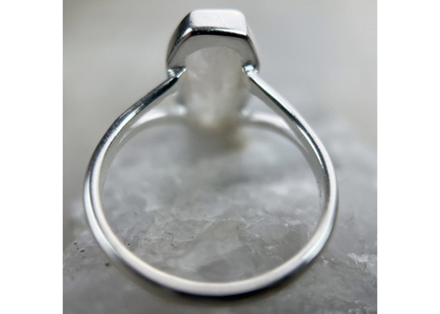 Coffin Ring in Moonstone