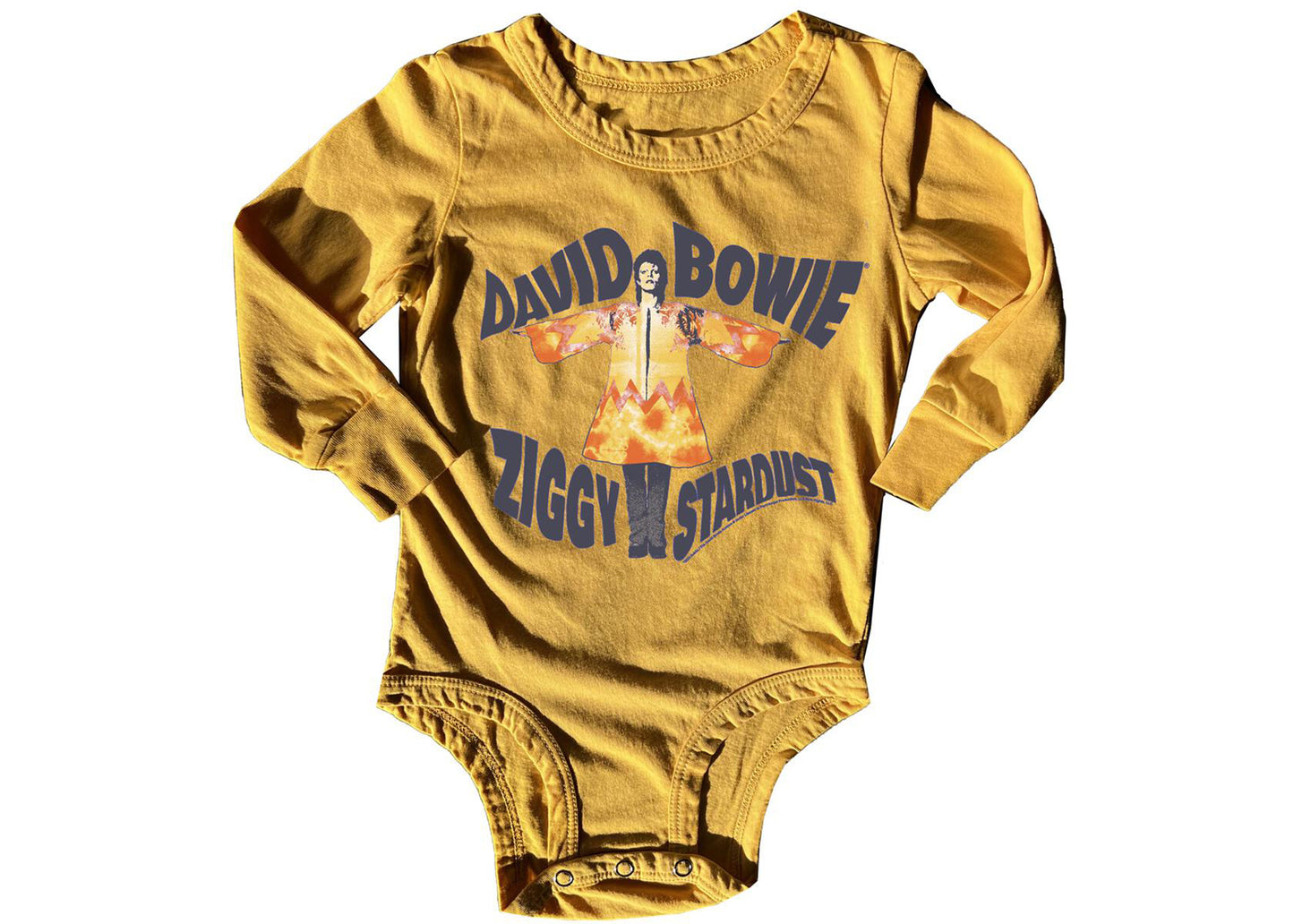 David Bowie Ziggy Stardust Sunset Long Sleeve Baby Onesie