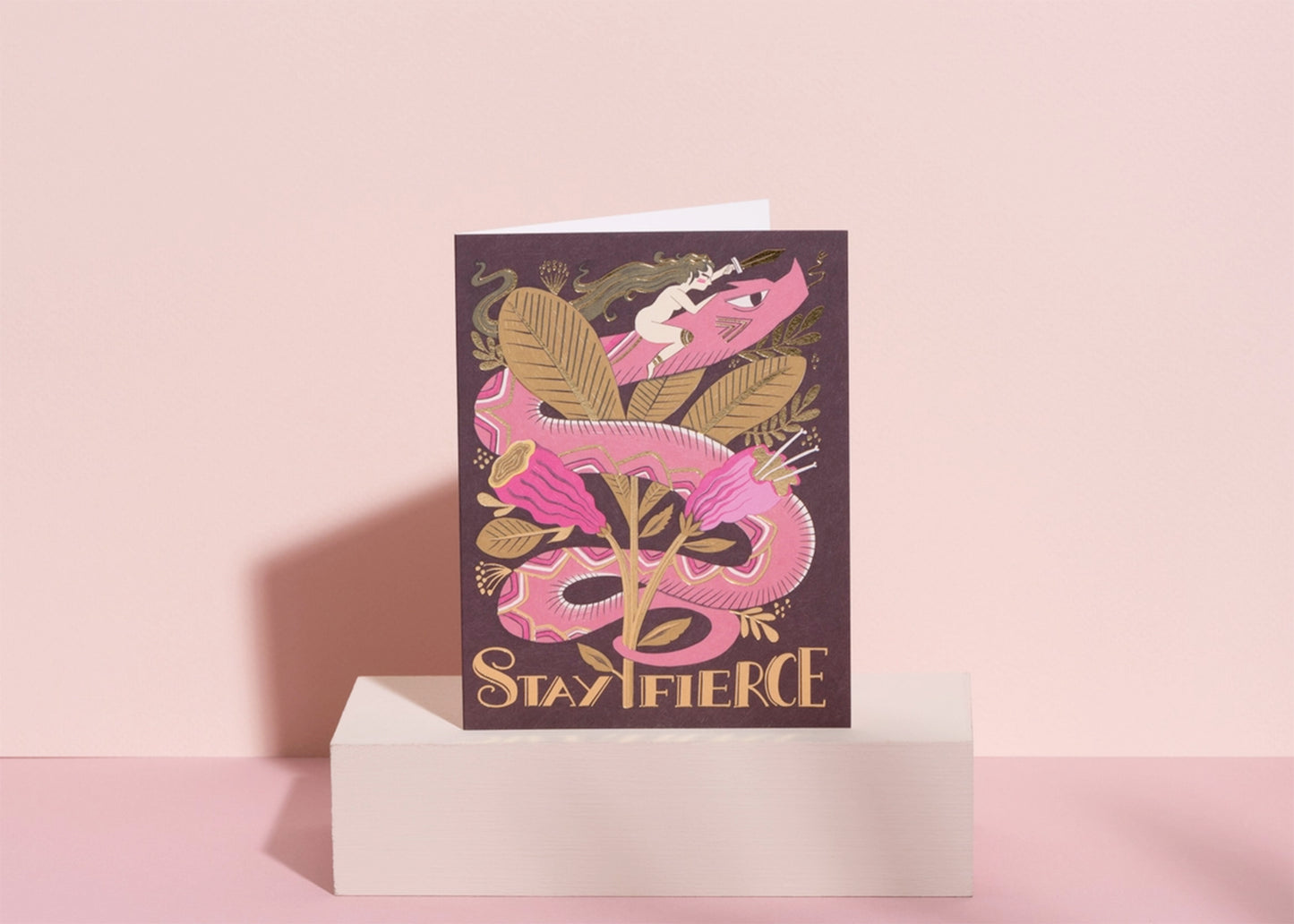 Fierce Snake Friendship Card