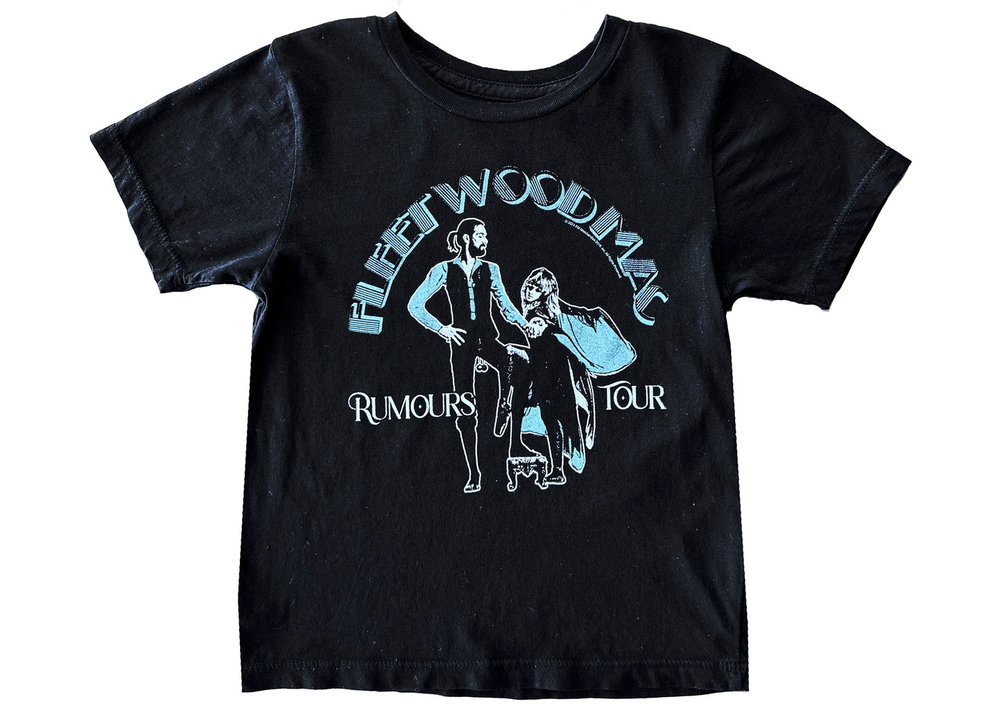 Fleetwood Mac Rumours Tour Organic Cotton Tee in Jet Black