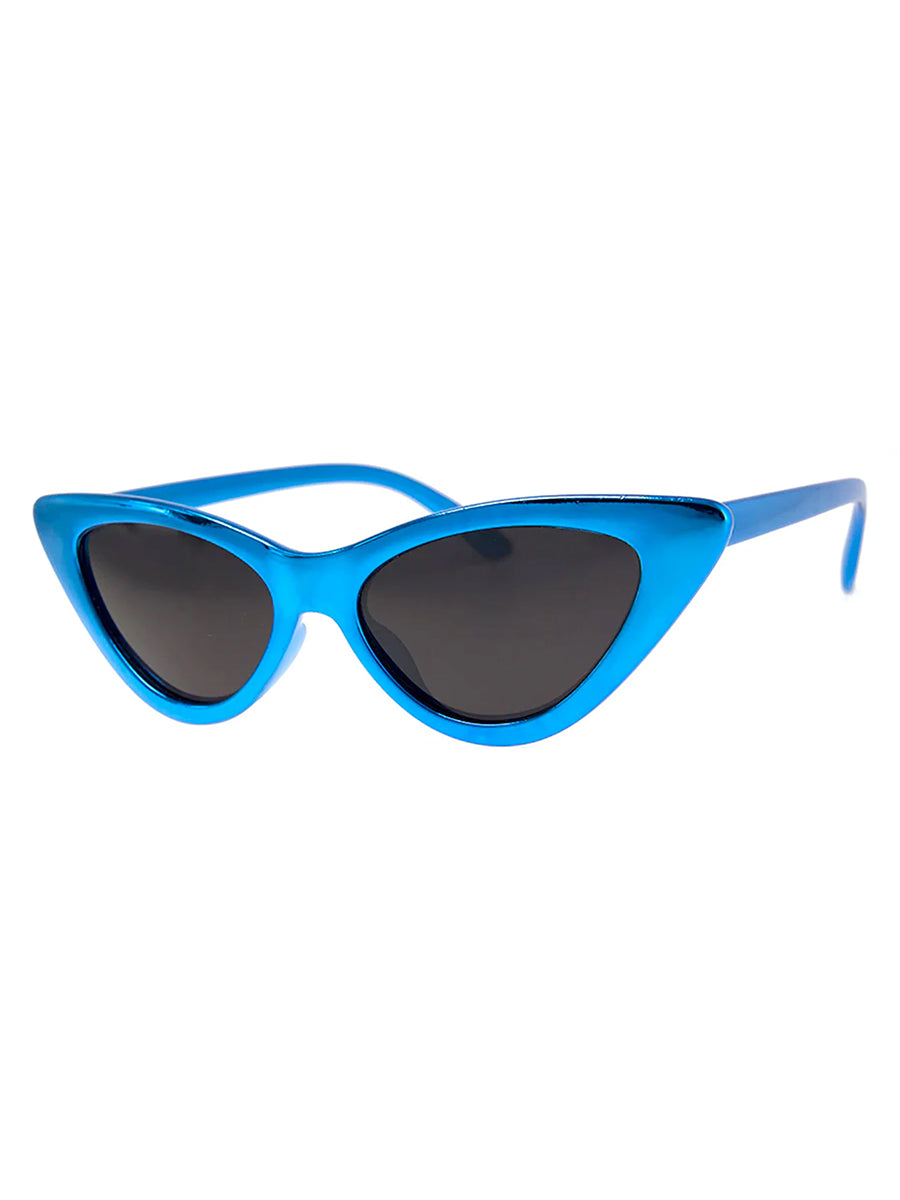 Gee Whiz Sunglasses in Metallic Blue