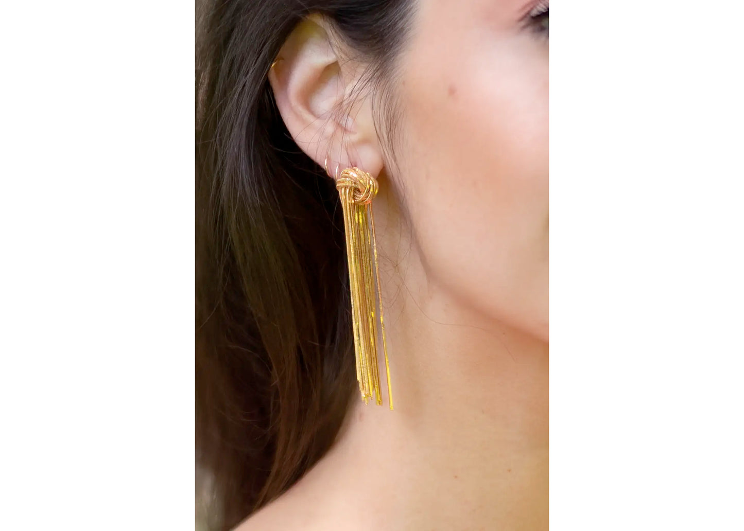 Knot To Be Earrings in Gold