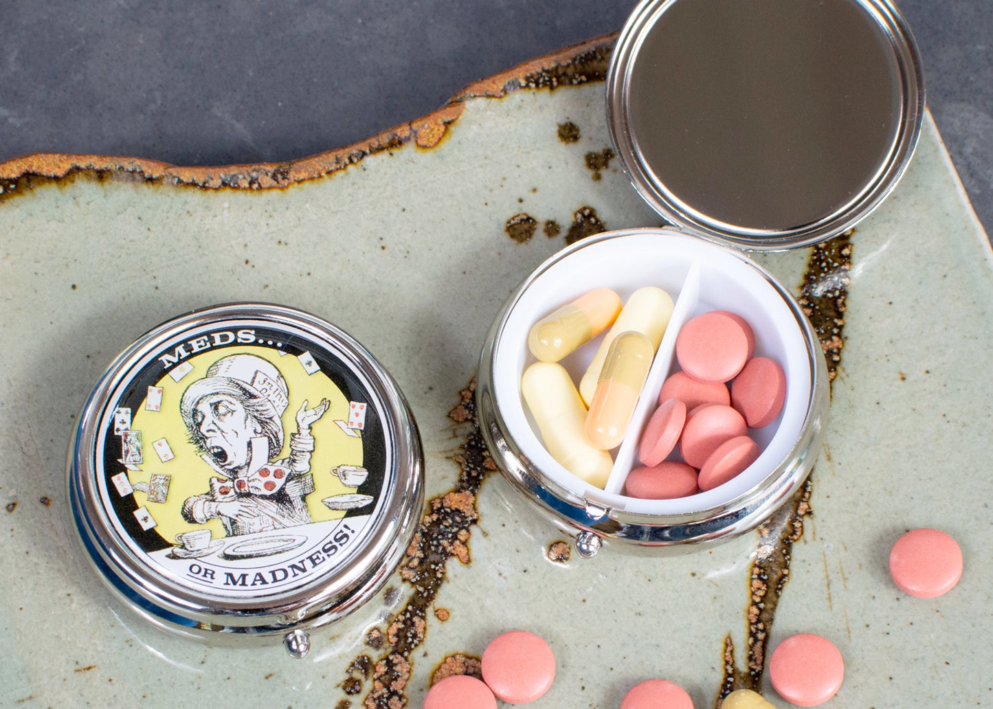 Mad Hatter Pill Box