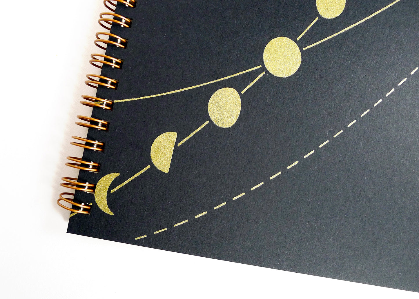 Moon Phase Spiral Notebook