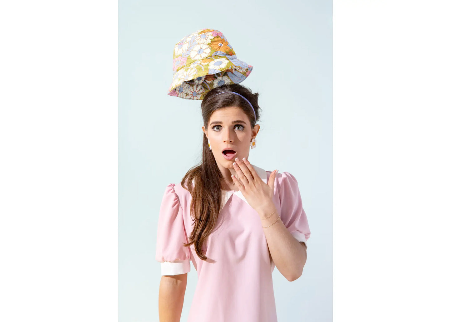Puffy Bucket Hat in Gatherin Flower