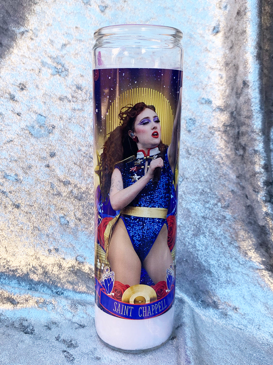 Saint Chappell in Blue Altar Candle