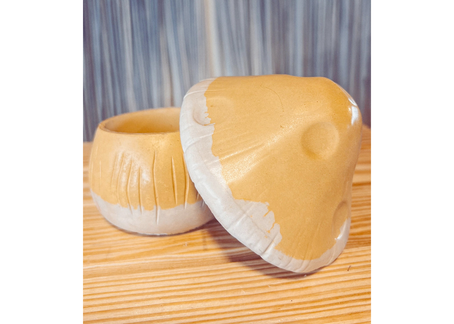Shroomy Concrete Jar