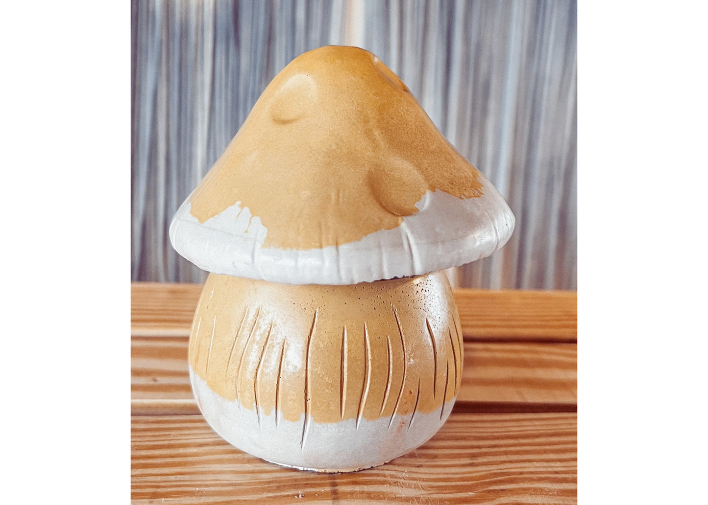 Shroomy Concrete Jar