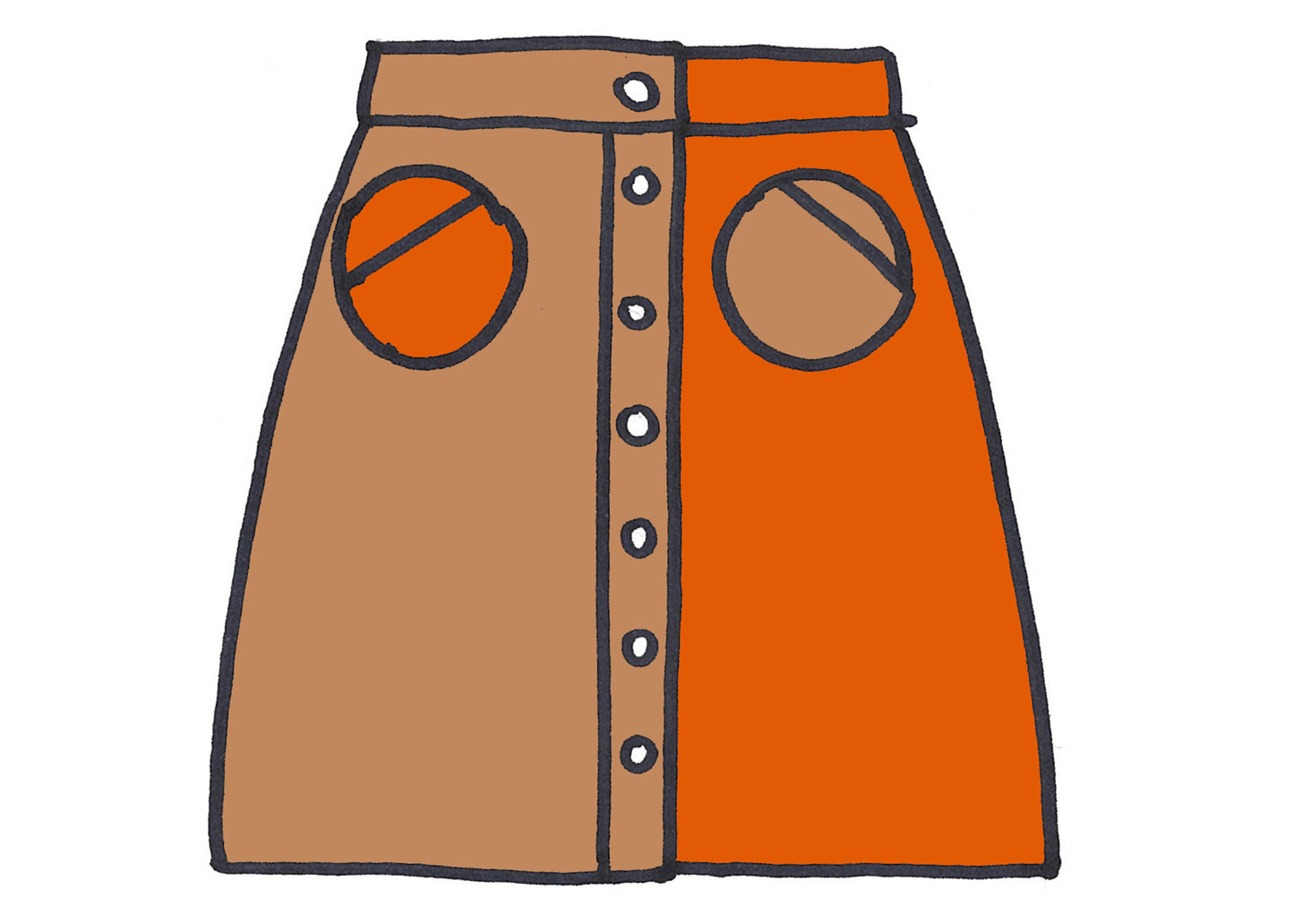 Holis Corduroy Skirt in Brownie Points (Made to Order)