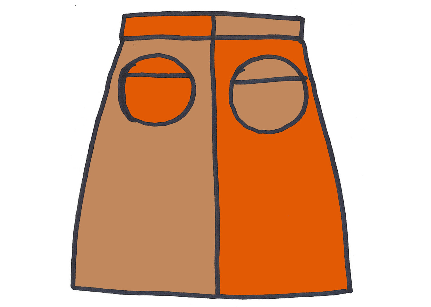 Holis Corduroy Skirt in Brownie Points (Made to Order)