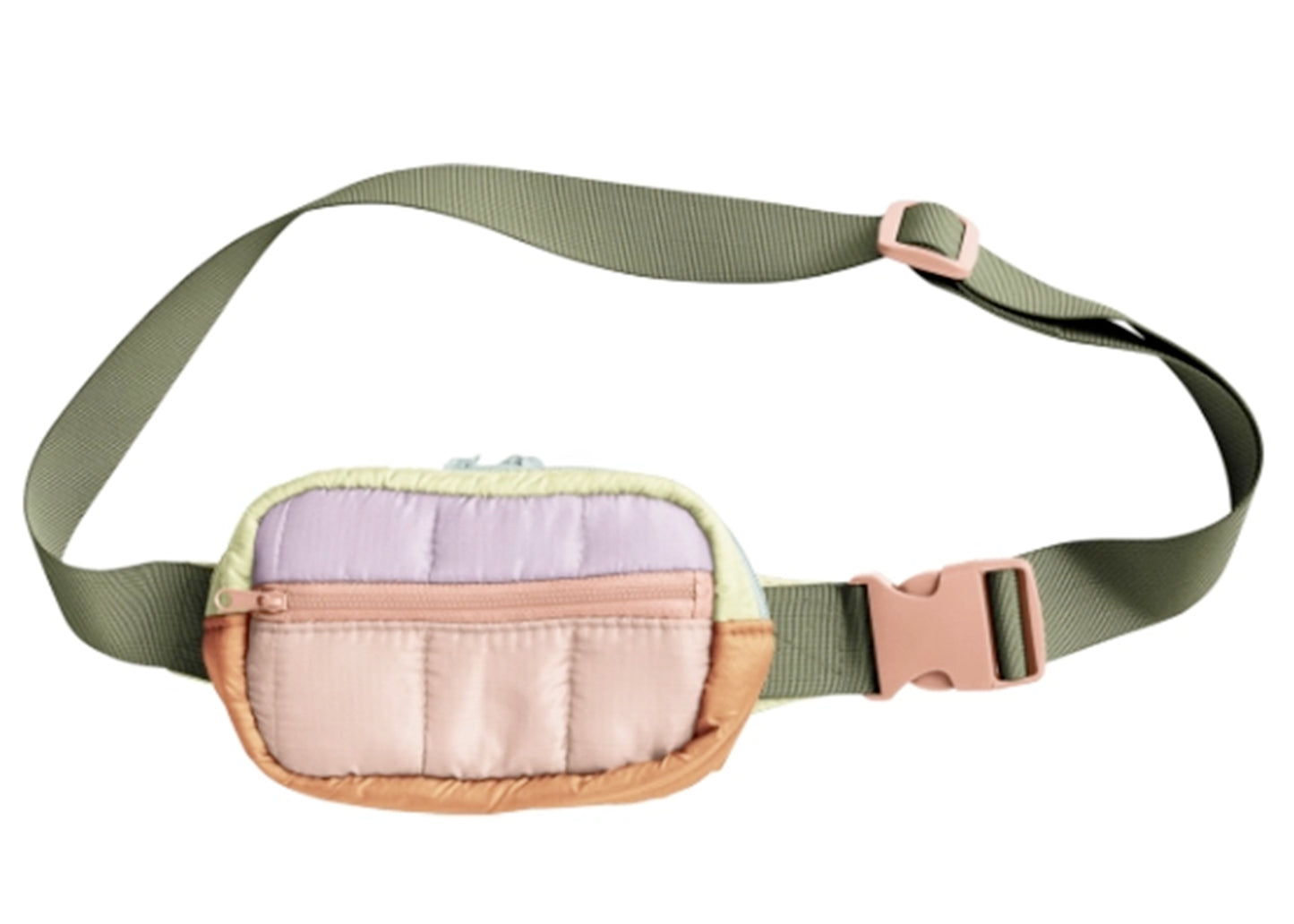 Small Puffy Hip Bag in Candy Block