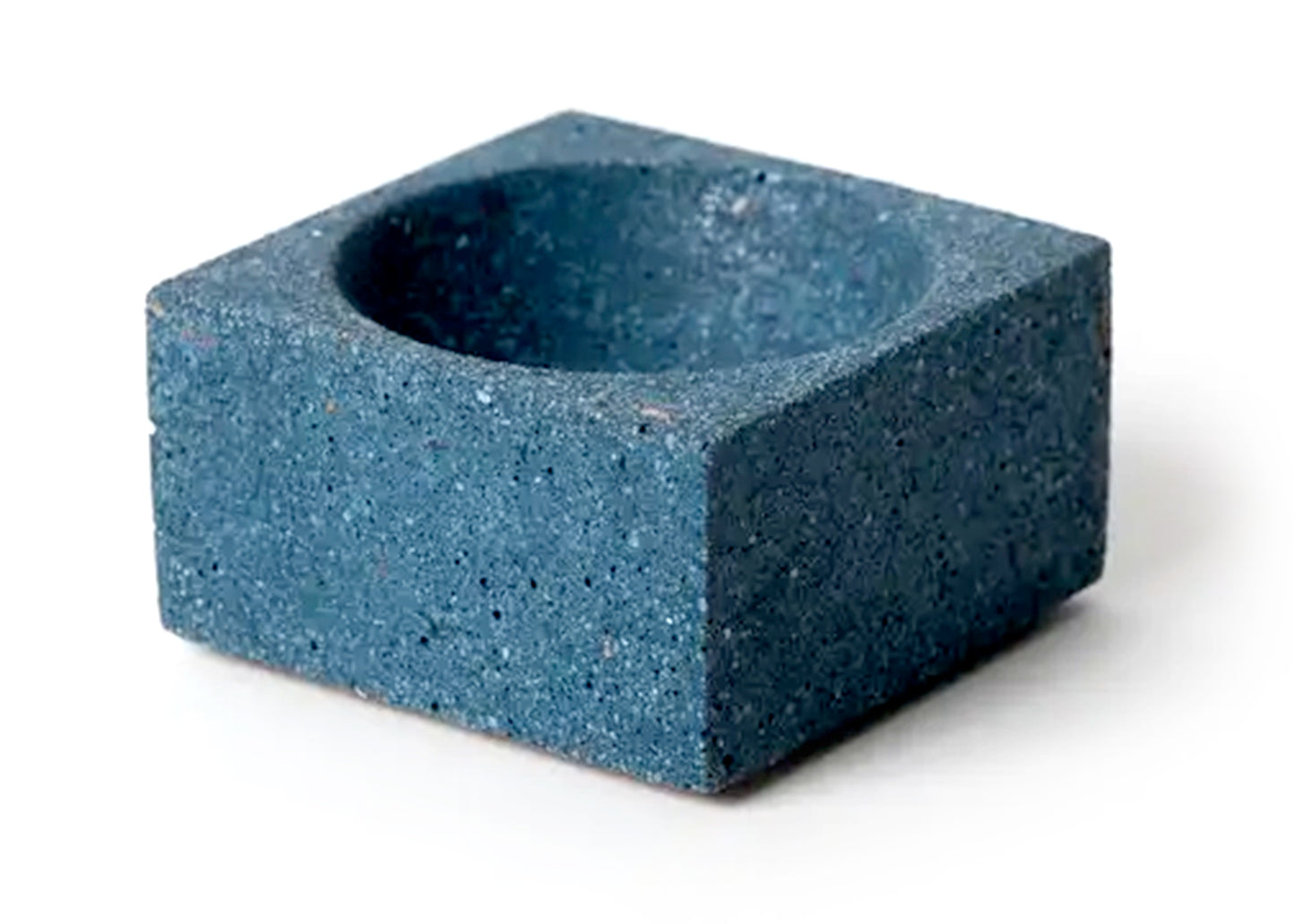 Square Incense Holder in Cobalt Terrazzo