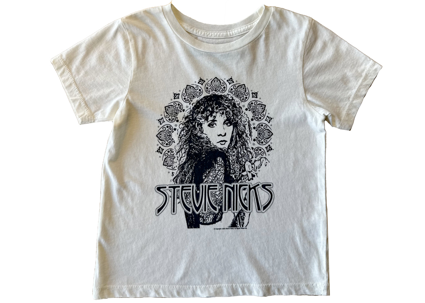 Stevie Nicks Organic Cotton Tee in Vintage White
