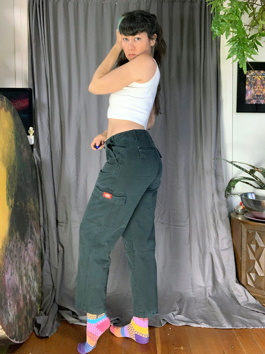 Dickies Girl Faded Black Workwear Cargo Pants