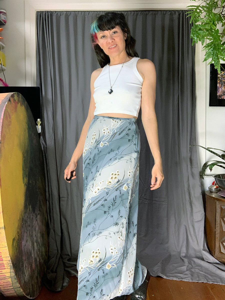 Hana Vintage 1990s Floral Maxi Skirt