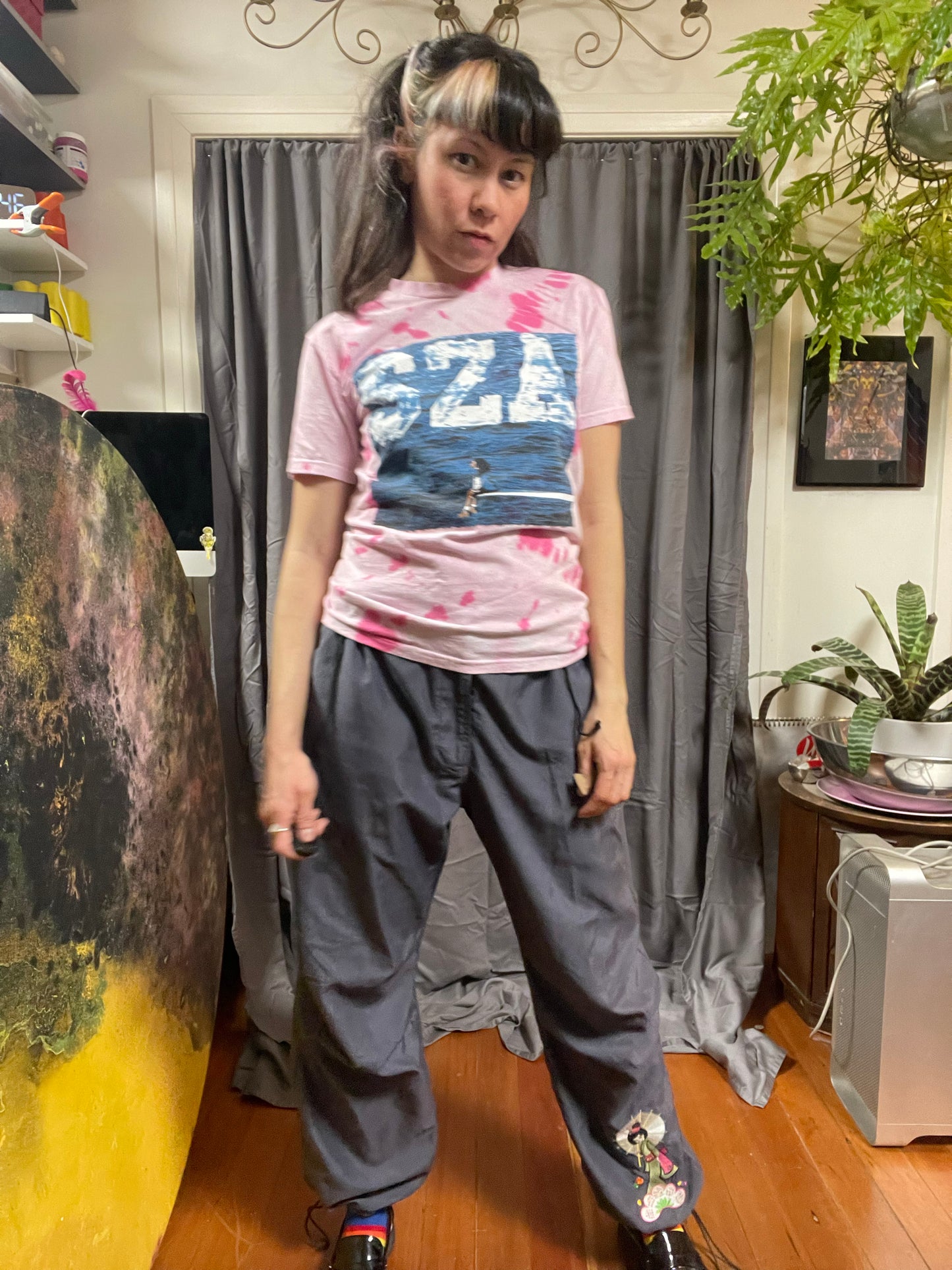 SZA Pink Tie Dye SOS Tour 2023 Tee