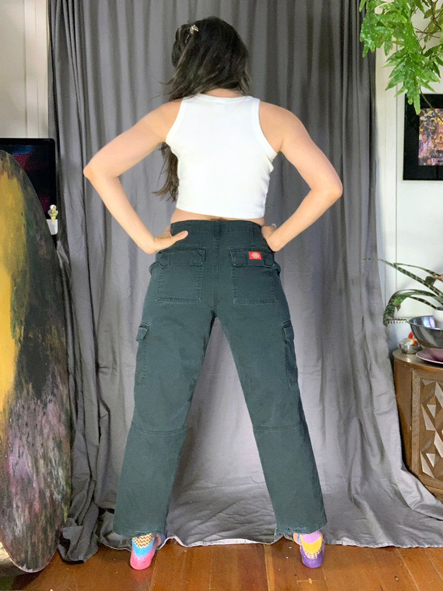 Dickies Girl Faded Black Workwear Cargo Pants