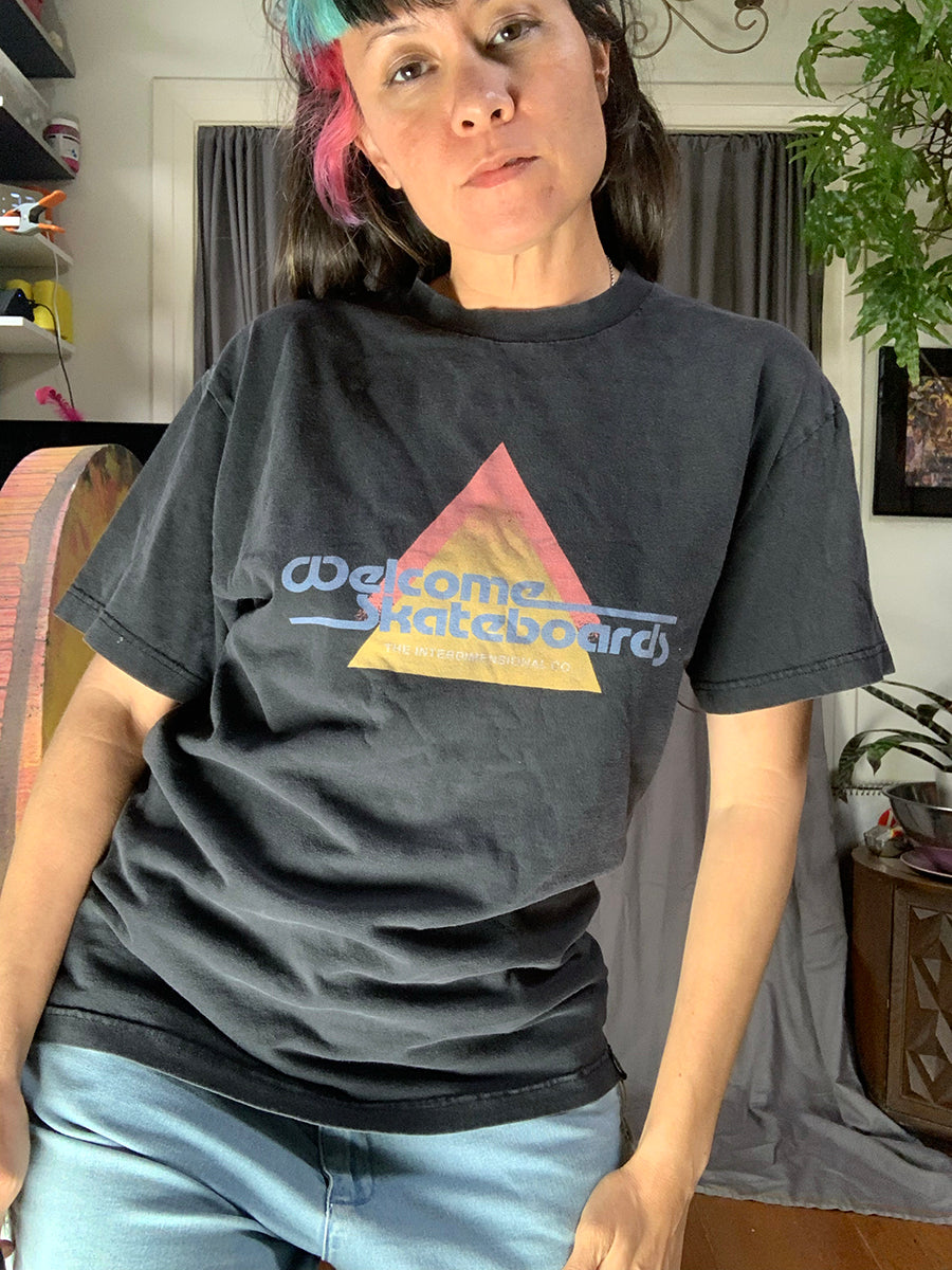 Welcome Skateboards The Interdimensional Co. Futuristic Triangle Tee
