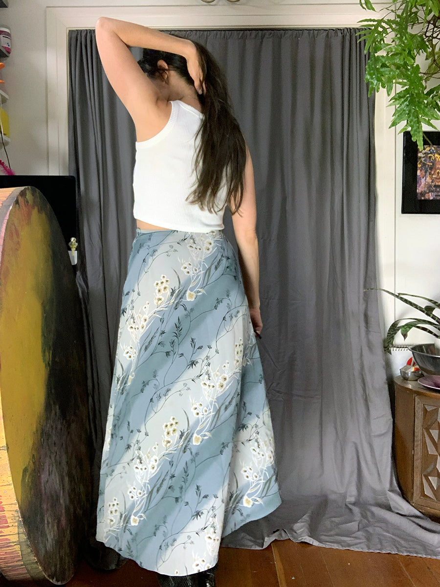 Hana Vintage 1990s Floral Maxi Skirt