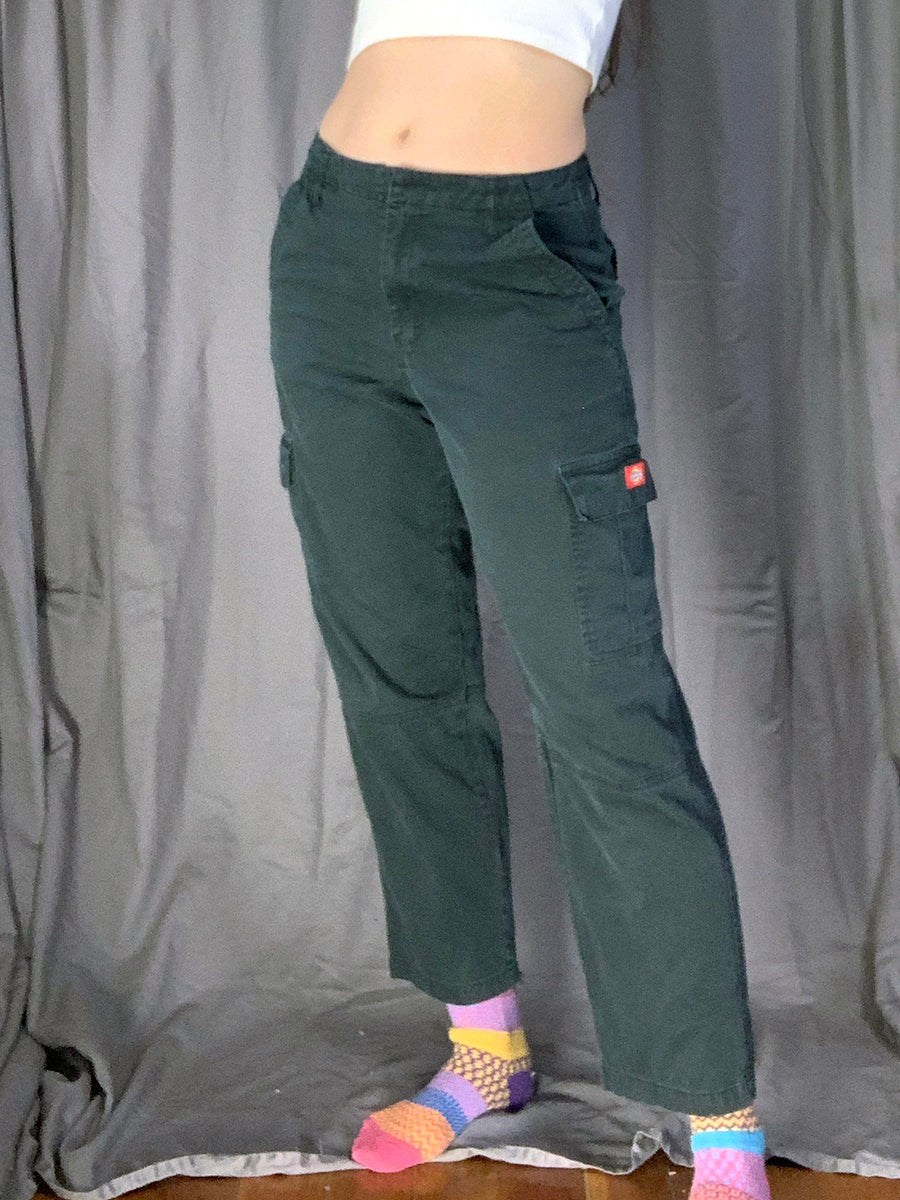 Dickies Girl Faded Black Workwear Cargo Pants