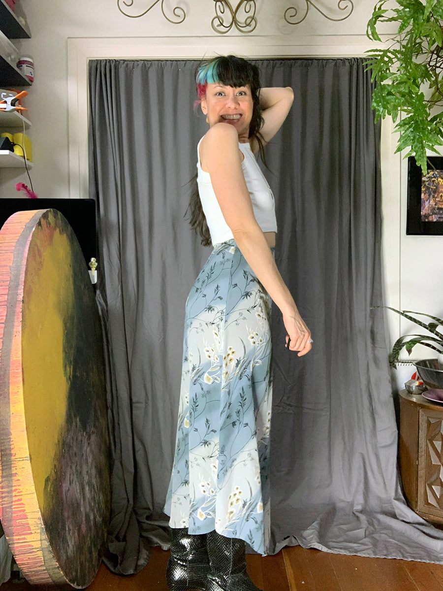 Hana Vintage 1990s Floral Maxi Skirt