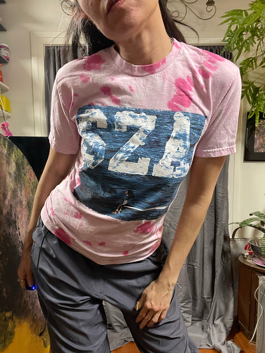 SZA Pink Tie Dye SOS Tour 2023 Tee