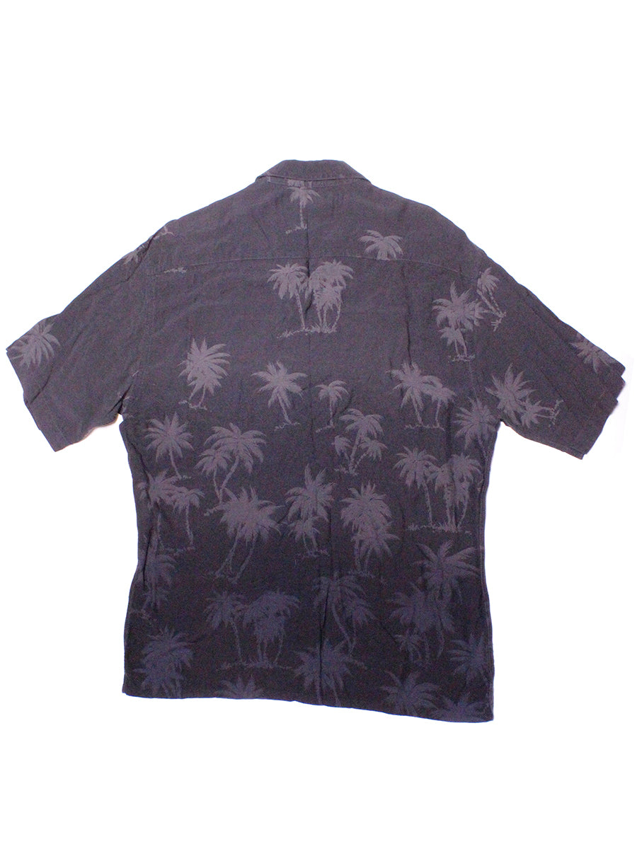 Pierre Cardin Ombré Black Palms Rayon Button Up