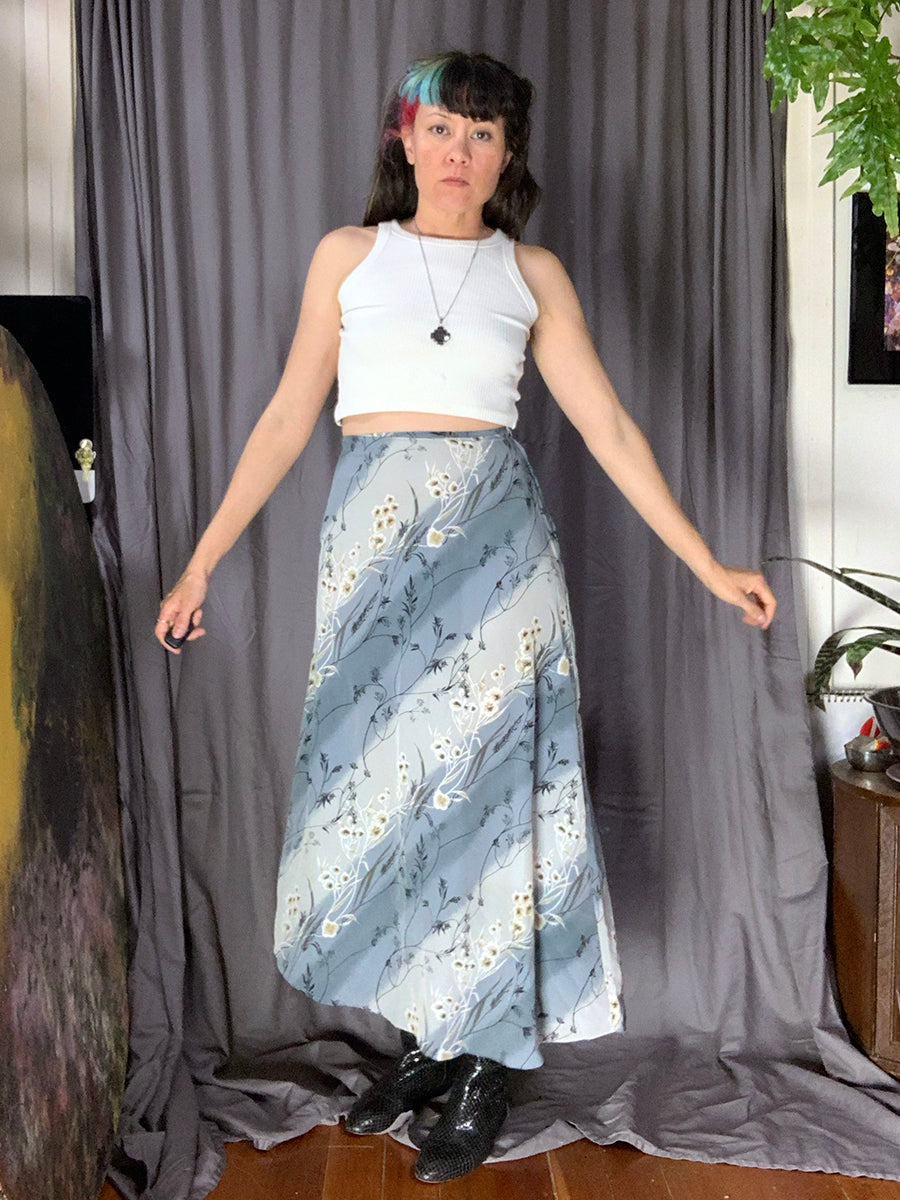 Hana Vintage 1990s Floral Maxi Skirt