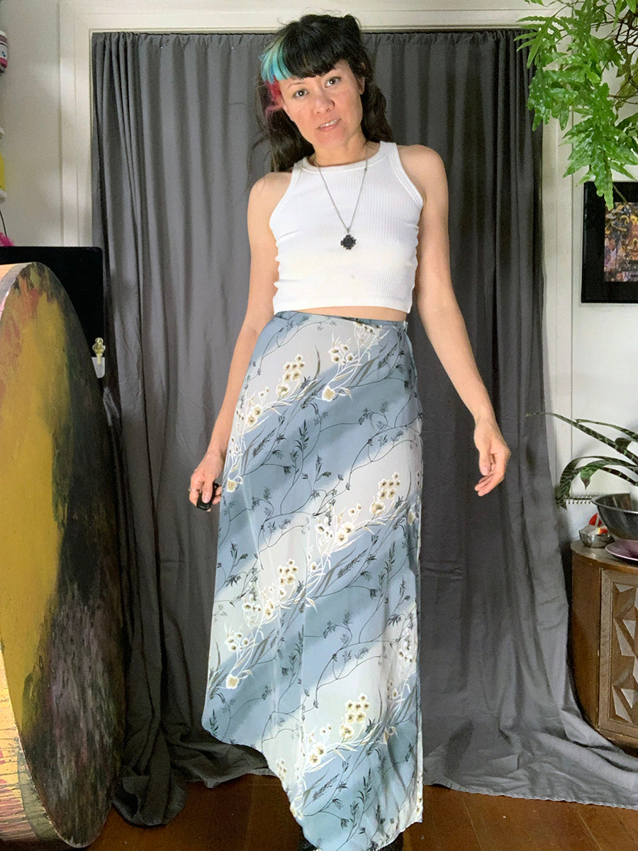 Hana Vintage 1990s Floral Maxi Skirt