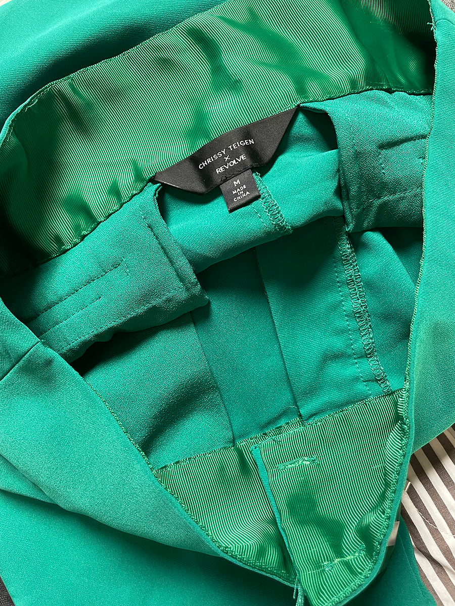 Chrissy Teigen x Revolve Green Tapered Trousers