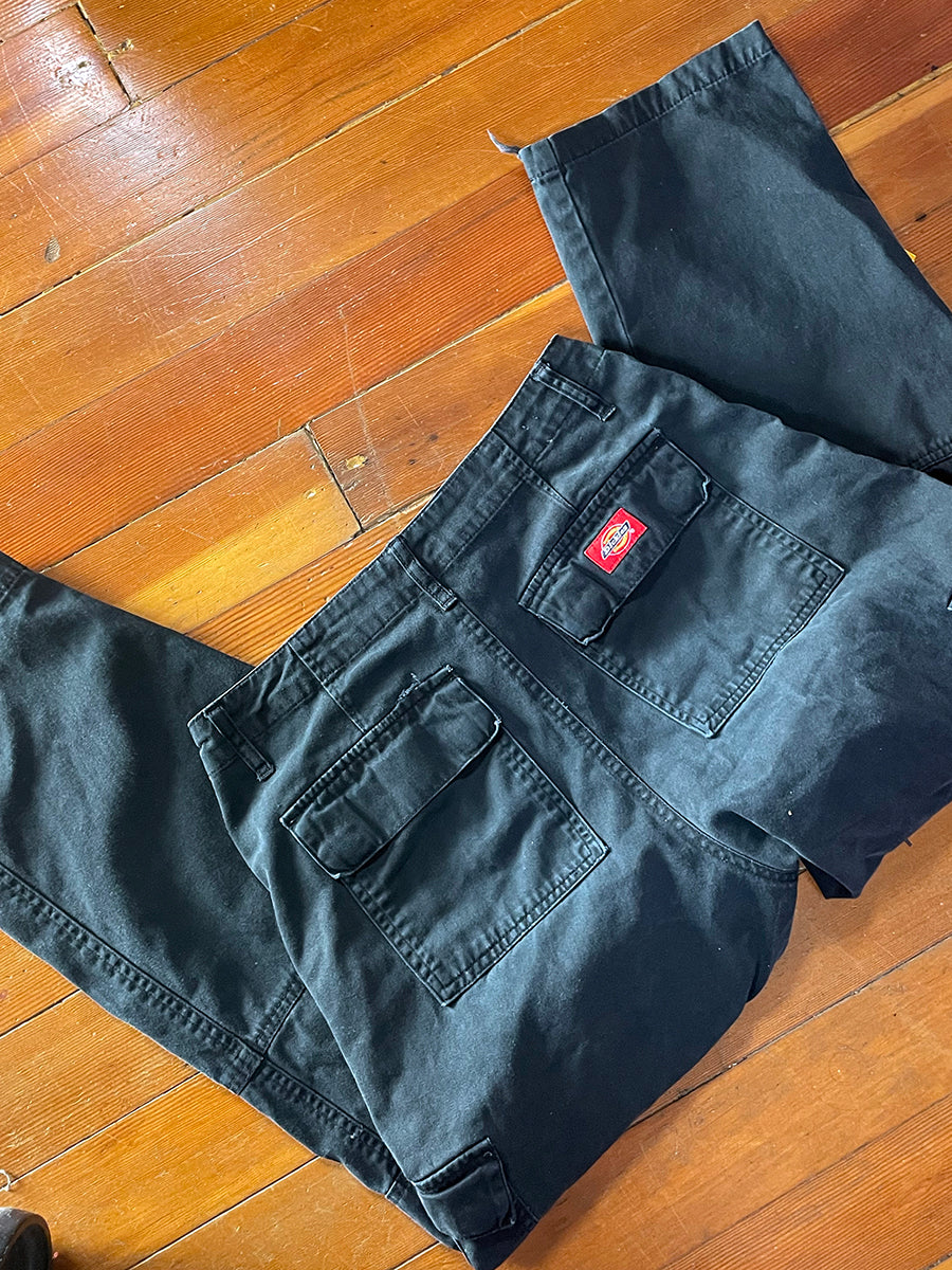 Dickies Girl Faded Black Workwear Cargo Pants