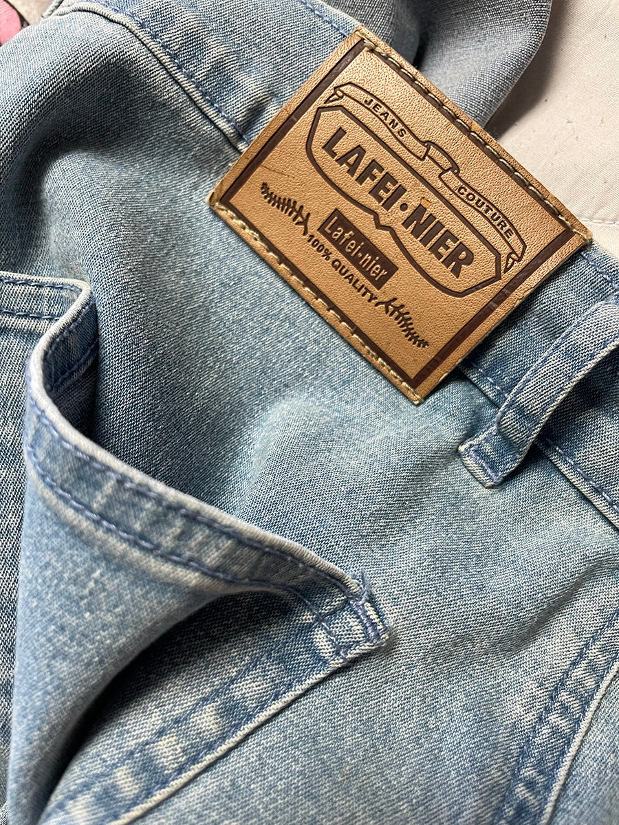 Lafei Nier Jeans Retro Embellished Jeans