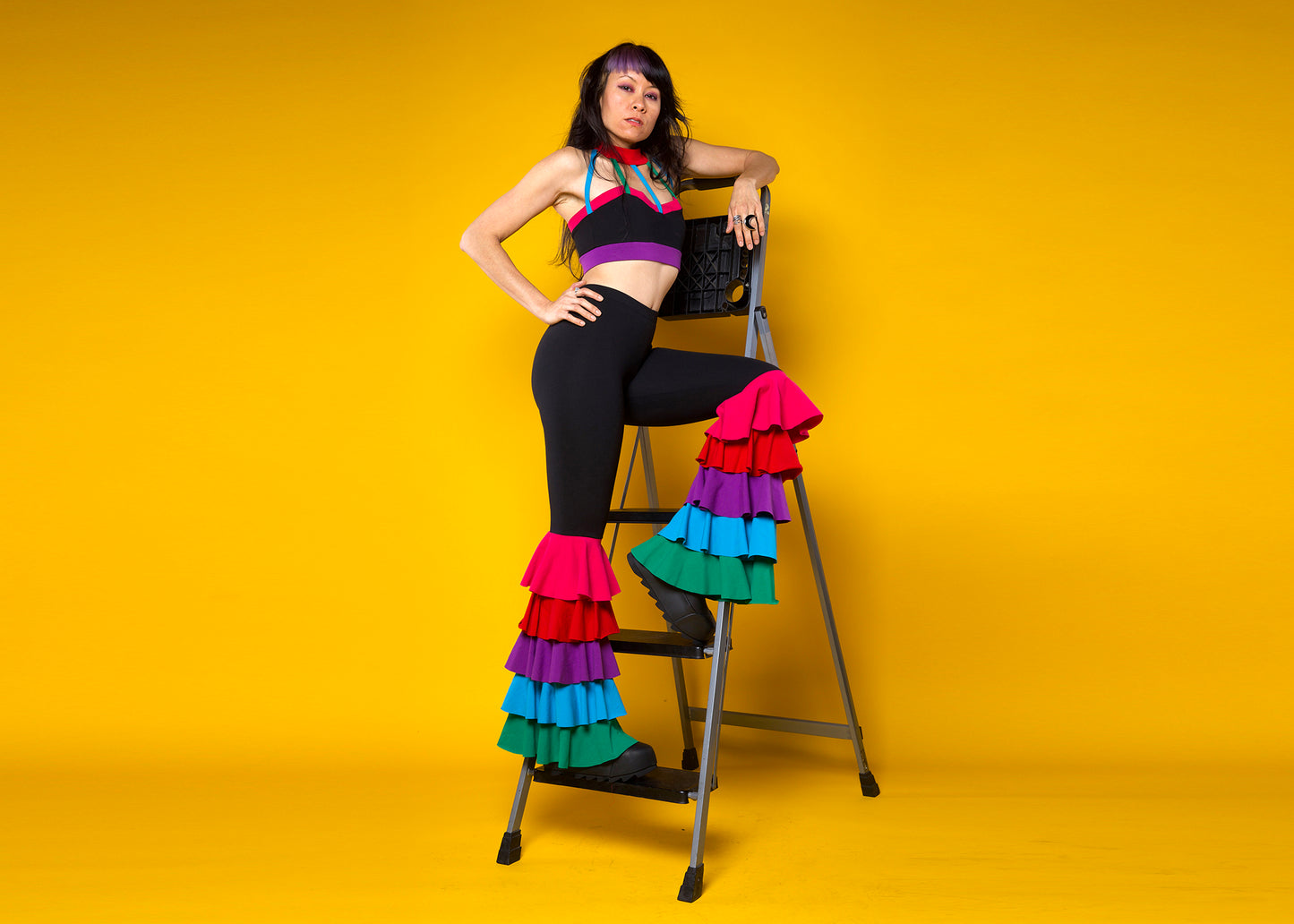 Five Point Halter Top in Fool's Jewels