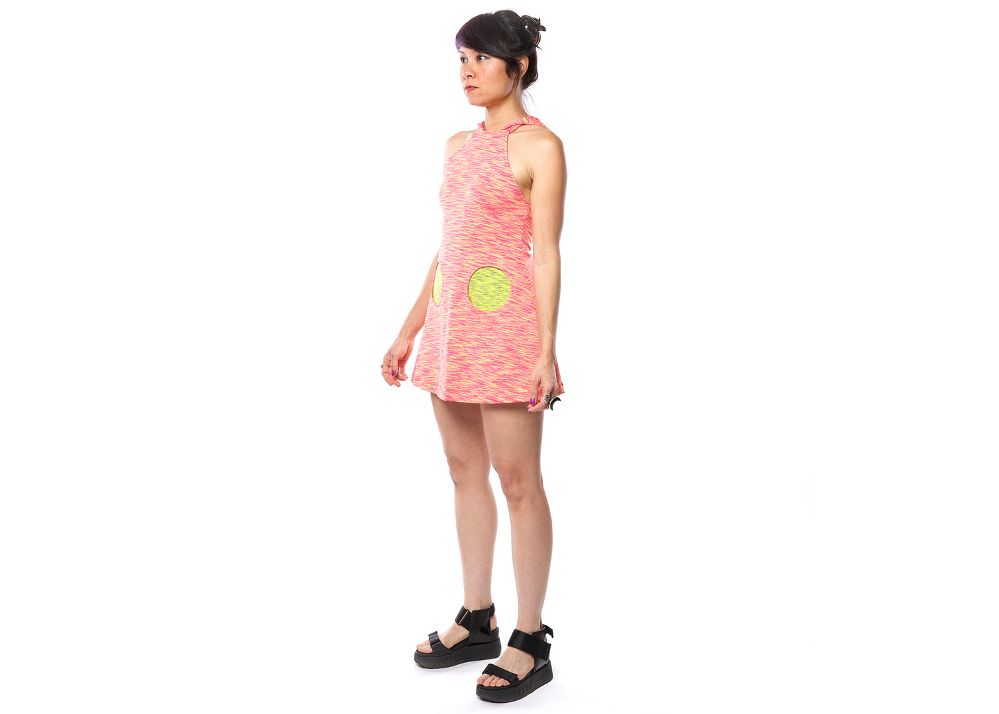 Spaceracer Dress in Hypercoral