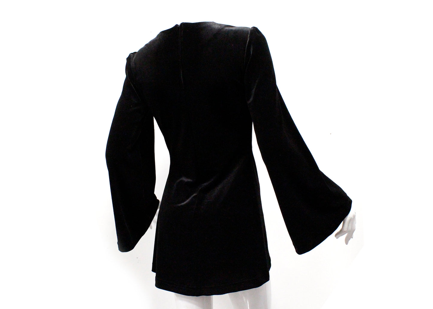 Witchy Dress in Black Velvet (Made to Order)